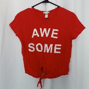 forever 21 awe-some shirt